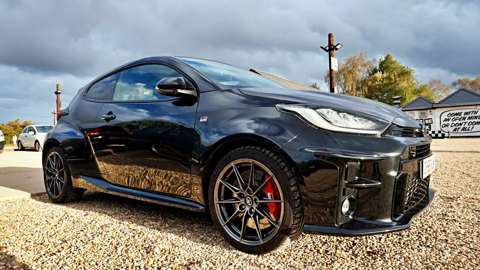 Black Toyota performance hatchback